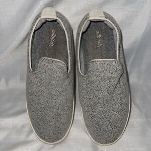 Allbirds Slip On Merino Wool Loungers Grey Gray & Cream Women's Size 8